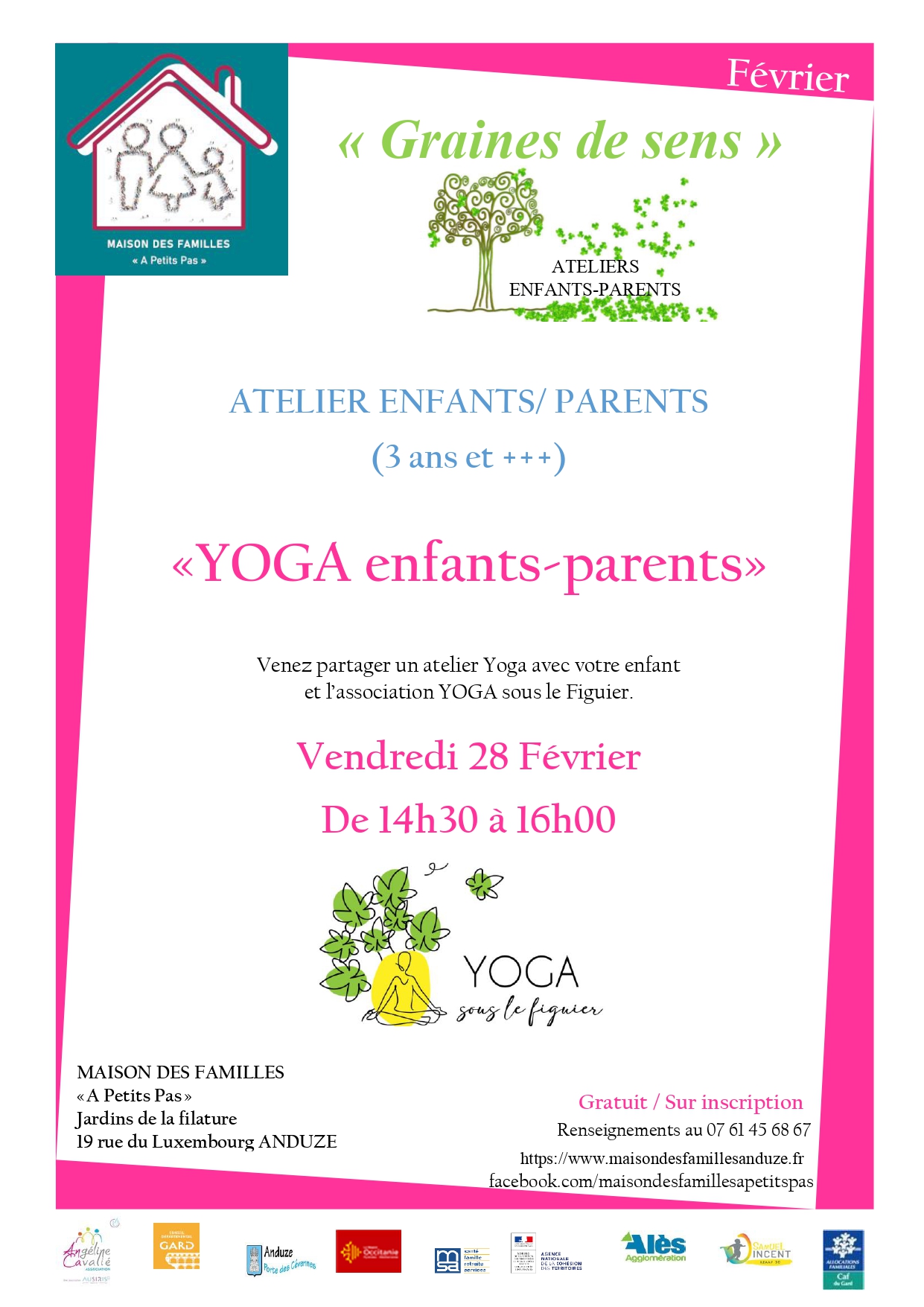 Atelier Enfants/Parents "YOGA" (3 ans et +++)