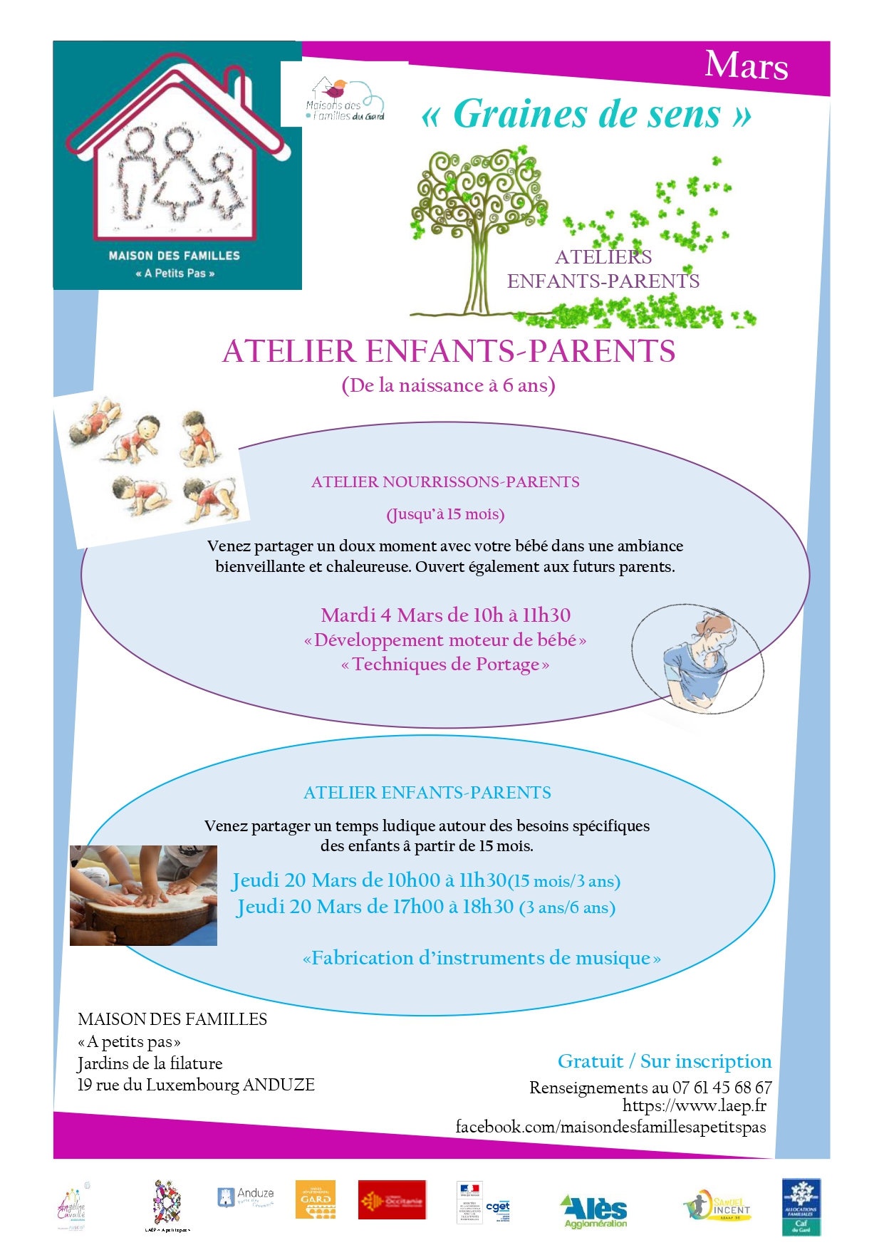 Atelier Enfant/Parent (15mois/3ans)